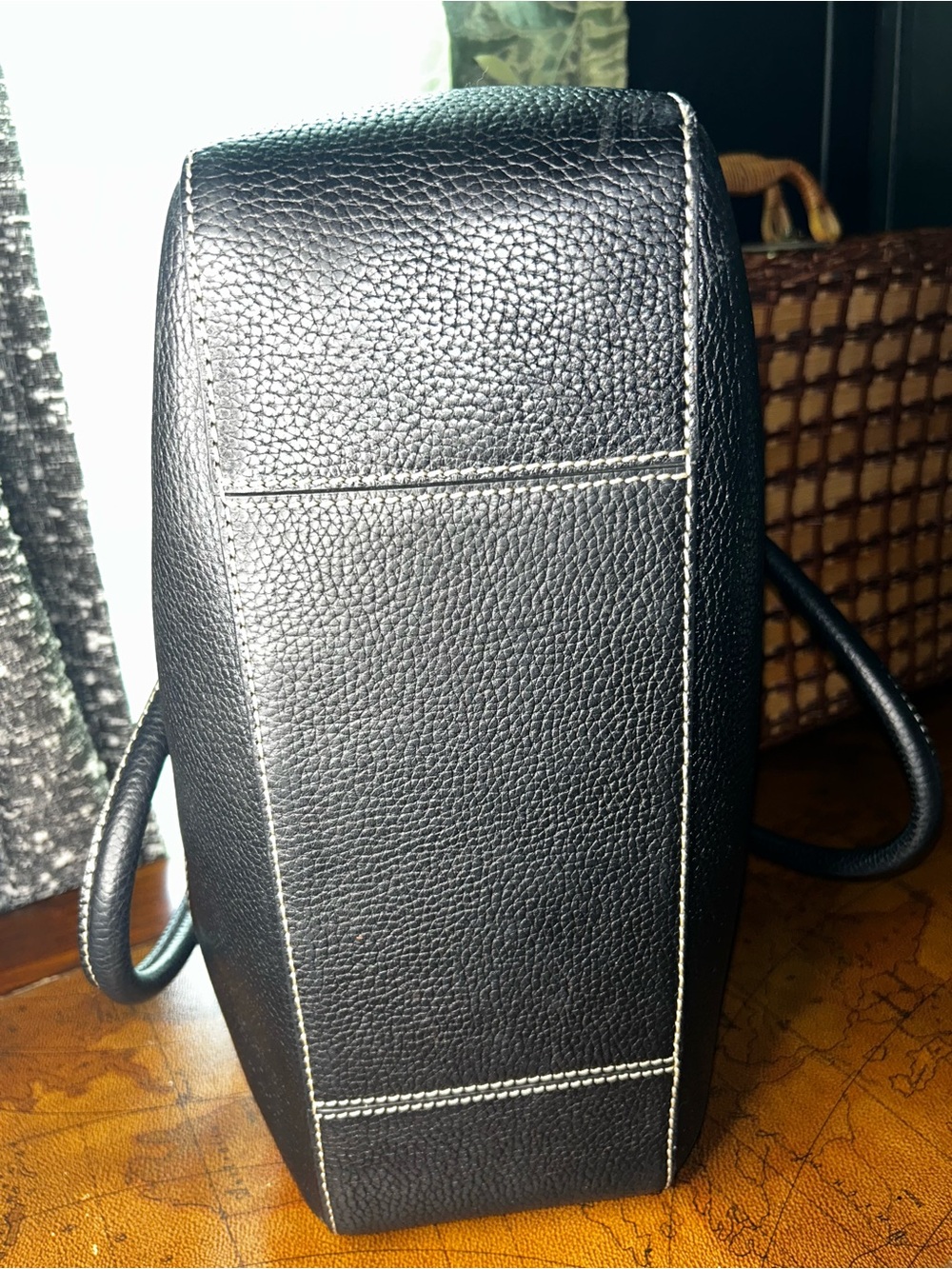 Kate Spade New York Blakely Andover Black Pebbled Leather Tote Bag - Picture 7 of 15